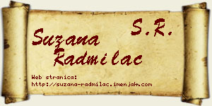 Suzana Radmilac vizit kartica